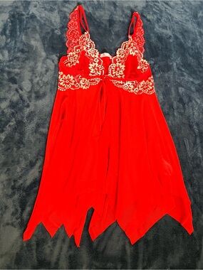 Avidlove Red Baby Doll Dress Lingerie